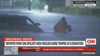 Hero Reporter Saves A Nurse From Drowning In Hurricane Ian Waters While Broadcasting