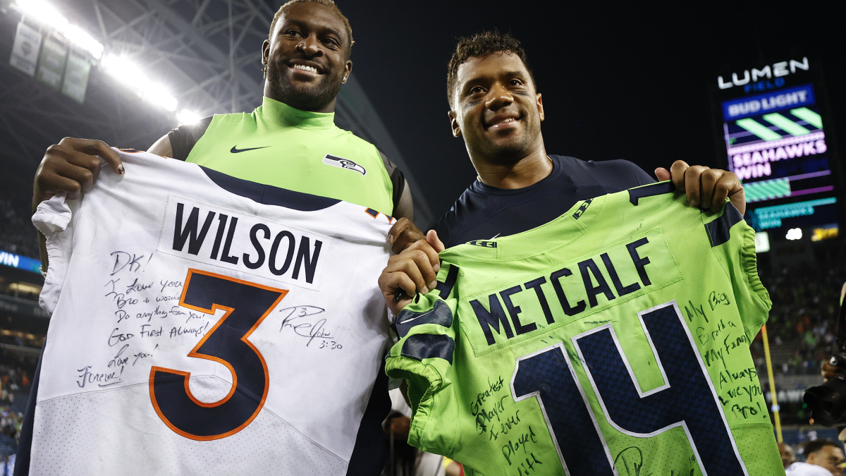 Seahawks' Russell Wilson files trademark for 'Let Russ Cook' slogan