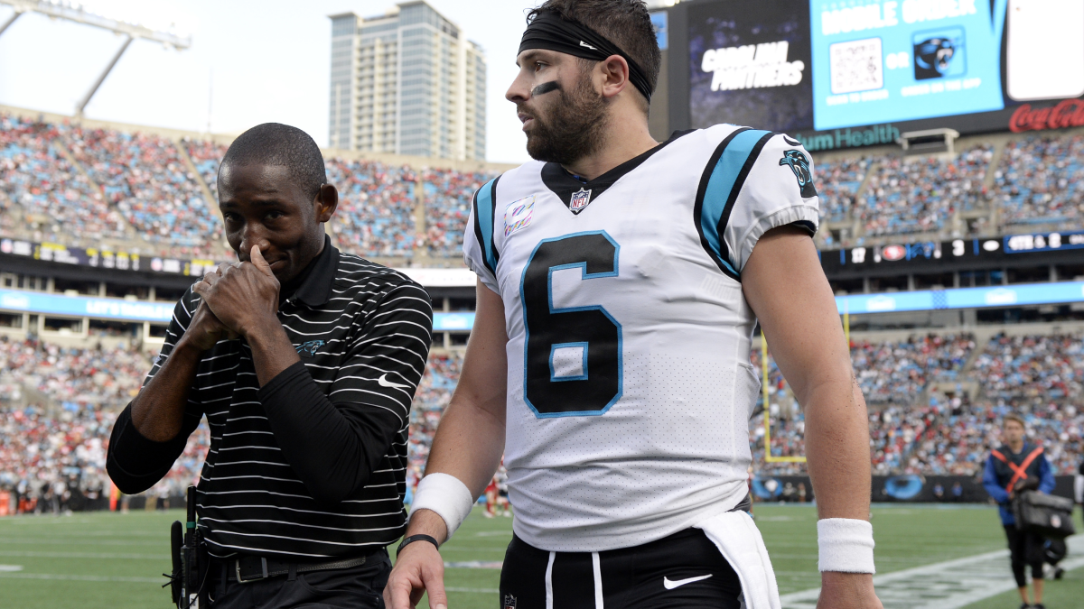 Baker Mayfield takes over at QB after Panthers' awful first half