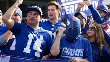 British NY Giants Fans Have Vulgar Chant For Packers During London Game