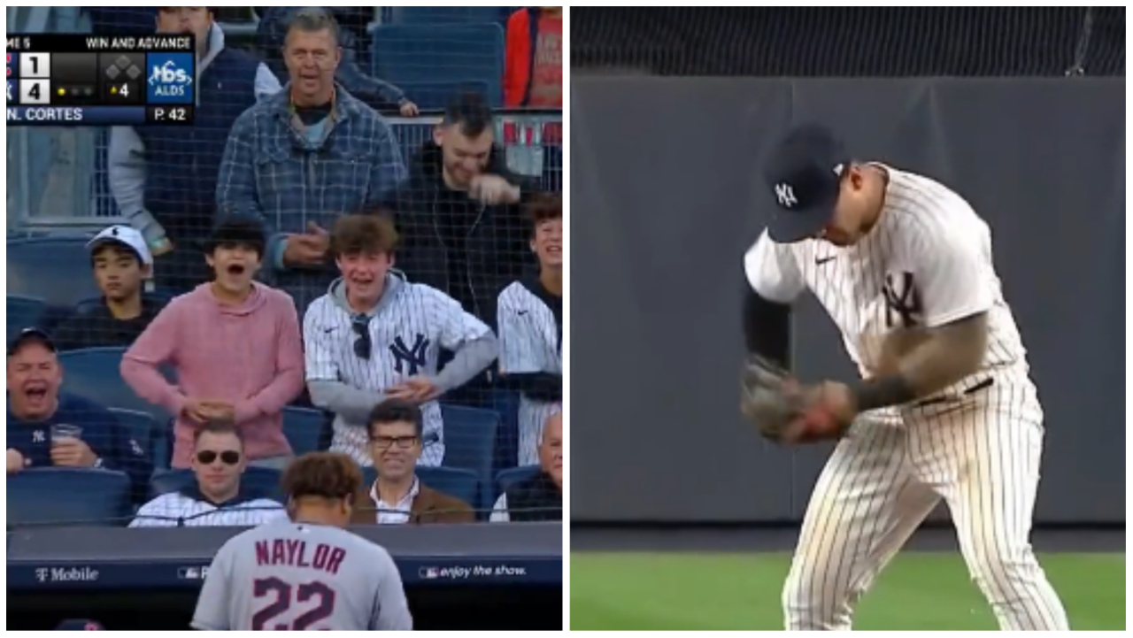 Yankees' Gleyber Torres Mocks Guardians' Josh Naylor With Baby