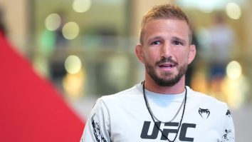Fight Fans Rip TJ Dillashaw With Savage Chant During UFC 280 Face-Off With Aljamain Sterling