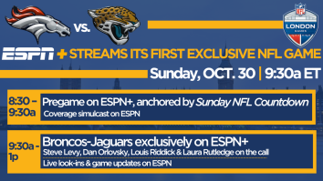 How To Stream Denver Broncos Vs. Jacksonville Jaguars London NFL Game On ESPN+