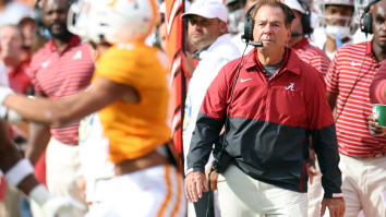 Nick Saban Responds To Viral Video Of WR Pushing Female Fan After Tennessee Loss