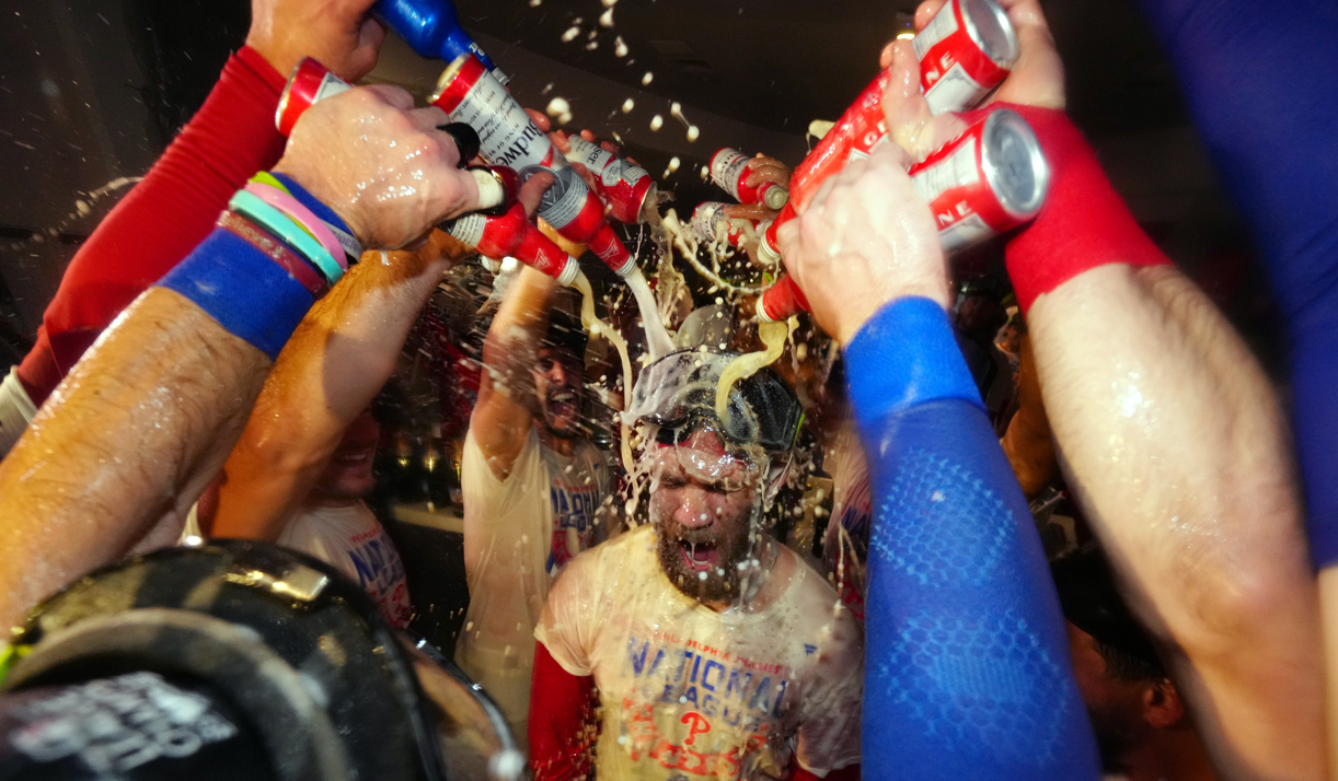 Kids flipping the bird, fans climbing greased up light poles Phillies  fans went all 'Philly' after World series berth