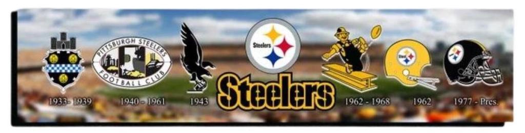 Steelers Logos Sign - best gifts for pittsburgh steelers fans