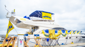 Twisted Tea Created The Ultimate Floating Tailgate In Jacksonville Aboard A 56-Foot Viking Princess