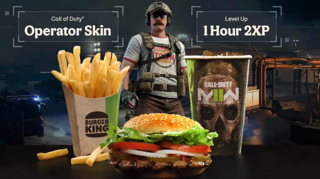 Call of Duty burger king promo