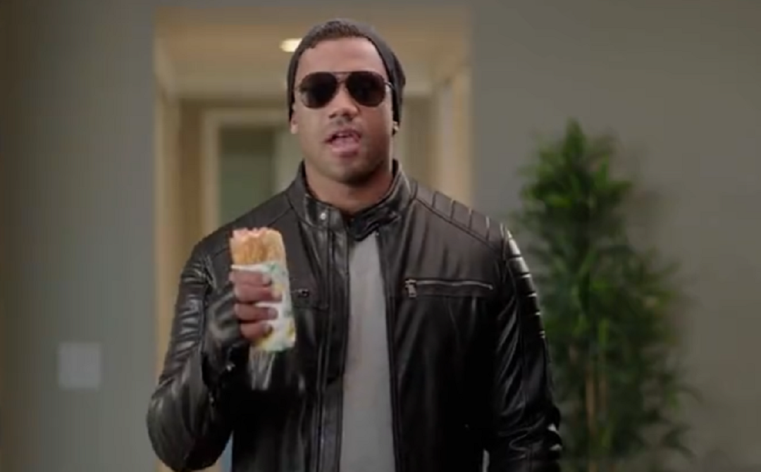 russell wilson subway sandwich