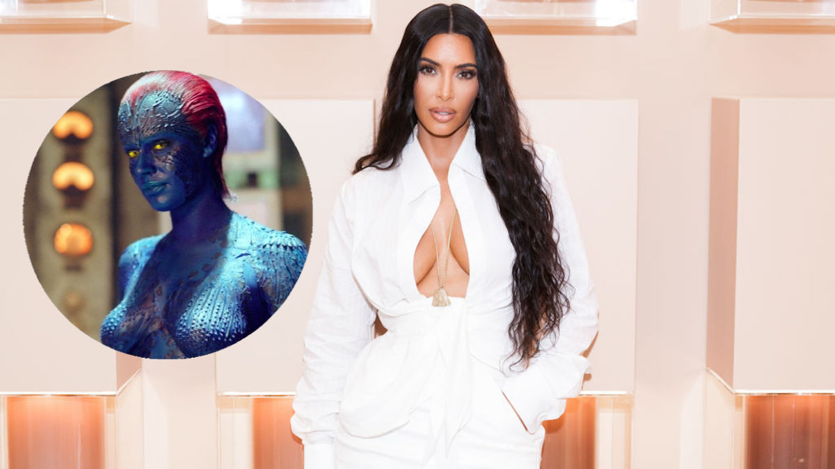 Kim Kardashian As Mystique From X Men For Halloween Photos 6355