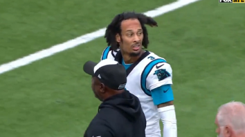 Panthers’ Robbie Anderson Reacts To Getting Kicked Off Field By His Own Team Over Sideline Meltdown