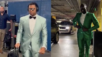 Draymond Green Takes Inspiration From Russell Wilson, Shows Up To Opening Night Dressed Like The Riddler, Ignores The Fact He’s Perhaps The Most Disliked Player In The NBA