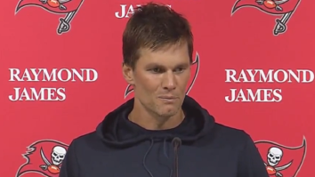 Tom Brady Appears To Smirk When Asked About Terrible Roughing The Passer Penalty And Falcons Fans Are Angry