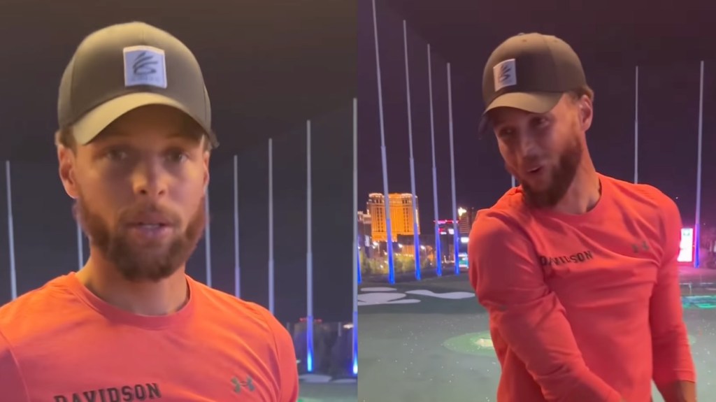 Steph Curry Geeking Out Over Seeing Himself In 'PGA Tour 2K23' Is A Moment Of Pure Joy