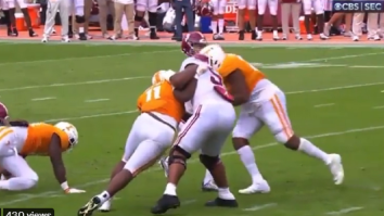 Bama Fans Angry After Bryce Young Takes Vicious Hit To The Head, Somehow Not Called Targeting