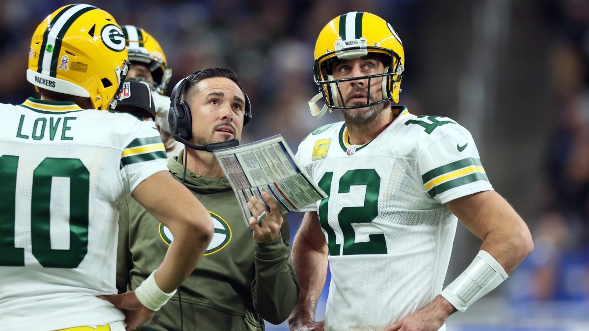 Aaron Rodgers shows love to Matt LaFleur with funny shirt