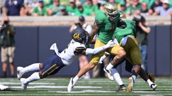 Notre Dame Wide Receiver Braden Lenzy May Have Made The Catch Of The Year In College Football