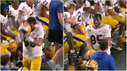 Pitt’s Devin Danielson Freaks Out Teammates By Smashing His Helmet On His Head