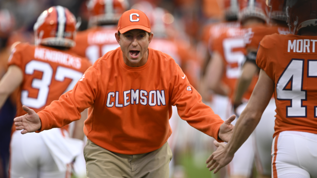 Dabo Swinney talked about his upcoming rivalry game with South Carolina.