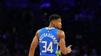 NBA Fans Are Calling Giannis Antetokounmpo ‘Fake Humble’ After He Shoved A Ladder Over Onto Philadelphia 76ers Arena Staff