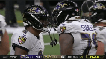Angry Lamar Jackson Gets Heated, Slams Ball To Ground, And Curses Out His Offensive Lineman