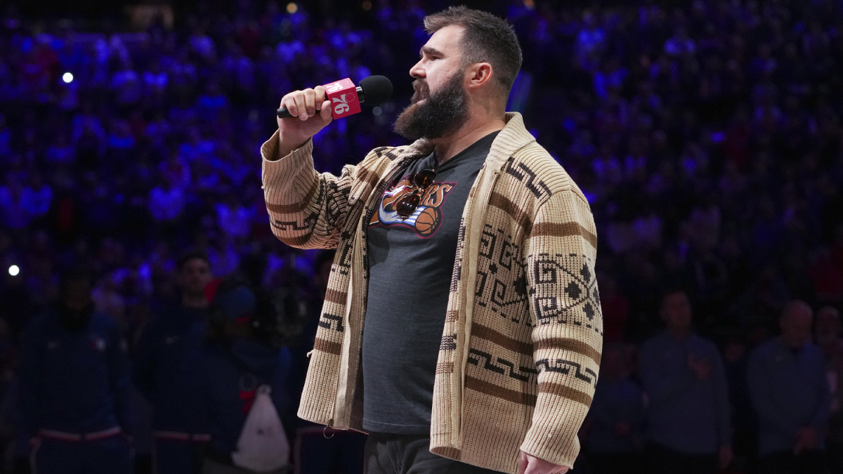 Jason Kelce's '50 First Dates' Outfit Sparks Bromance With Sean Astin