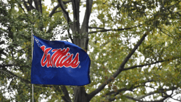 Video Shows Ole Miss Player Going Into Stands After An Arkansas Fan Stole His Helmet From The Sidelines
