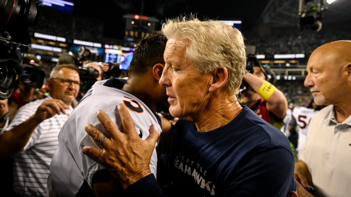 Russell Wilson benching on final Broncos play draws stunned reaction from  Pete Carroll