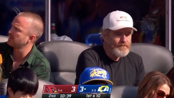 NFL And TV Fans Alike Loved Seeing Bryan Cranston And Aaron Paul Kicking It At The Rams Game