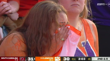 Crying Clemson Fan Goes Viral During Upset Loss To South Carolina