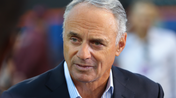Legendary Fan Heckles Rob Manfred At World Series After Crowdsourcing Insults Online (Video)