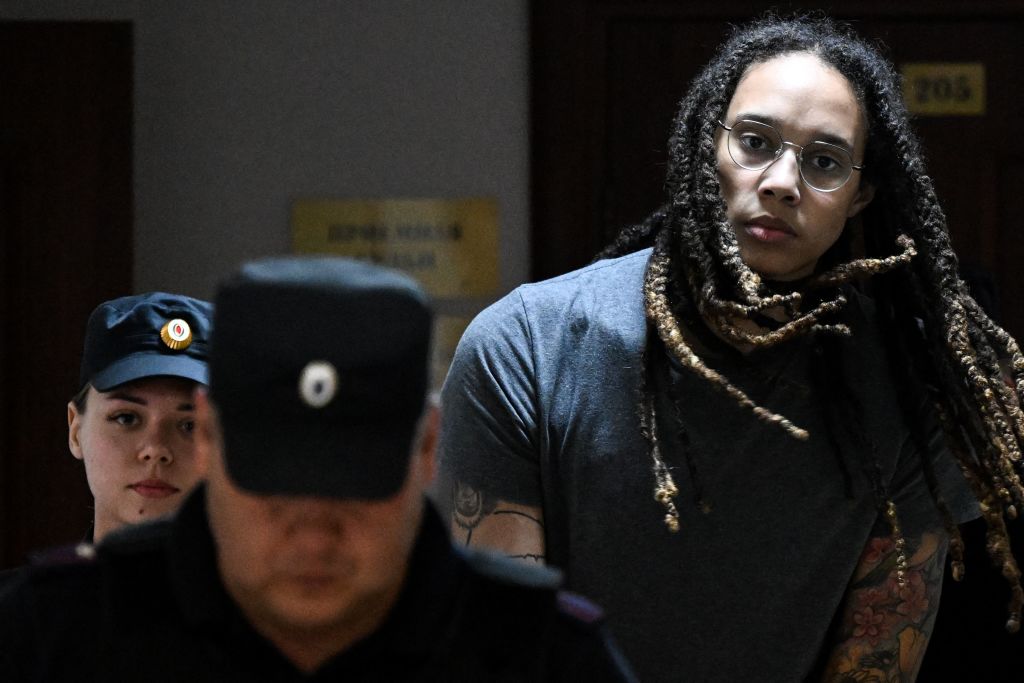 Brittney Griner escorted out of prison