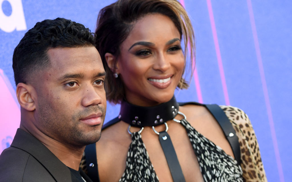 Ciara and Russell Wilson on the red carpet