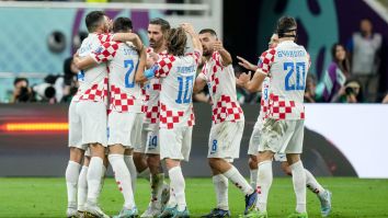 Croatian Soccer Player Ana Maria Marković Wears Beach Outfit To Show Support For Croatia In Third-Place Game