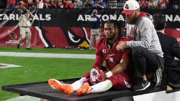 Kyler Murray Carted Off The Field With Non-Contact Injury, Was Emotional In The Locker Room