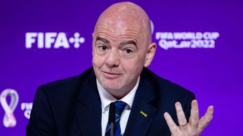 Gianni Infantino, The President Of FIFA, Bashes Players For Protesting Human Rights Abuses