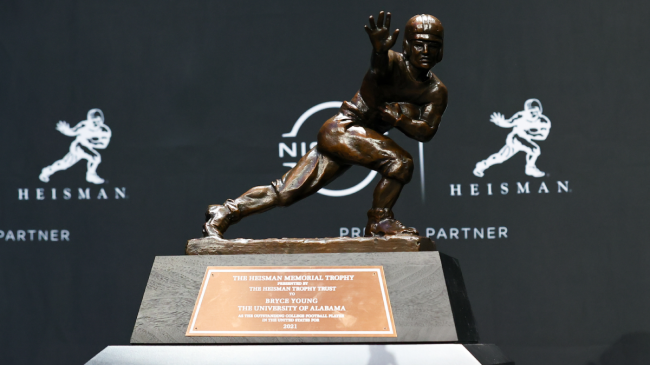 Bryce Young's Heisman trophy.