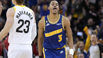 Jordan Poole Saw Another Baddie Sitting Courtside And Immediately Caught Fire For The Warriors