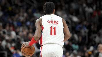 The Pistons Trolled Kyrie Irving With ‘Happy Hanukkah’ Graphics During Free Throws