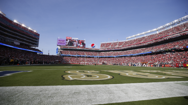 A view of the field at Levi's Stadium.