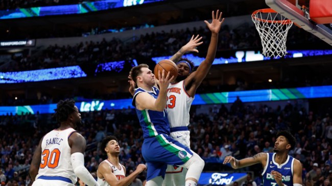 Luka Doncic against the New York Knicks