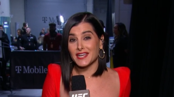 Megan Olivi’s Stunning Red Dress Goes Viral During UFC 282