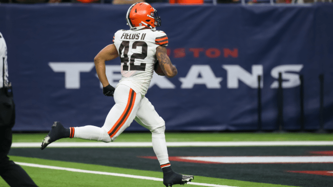 Tony Fields II scores a touchdown for the Browns.