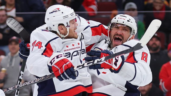 Alexander Ovechkin and Capitals teammate