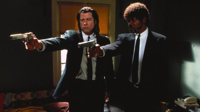 john travolta and samuel l jackson in pulp fiction