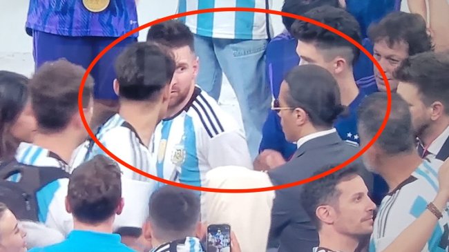 messi giving shade to salt bae world cup final