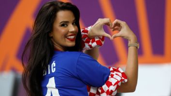 Miss Croatia Wears Stunning Outfit While Attending Her Final World Cup Game