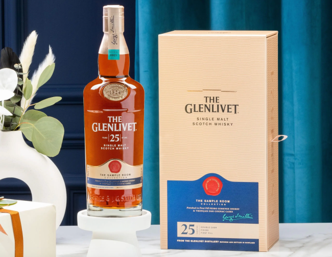 The Glenlivet 25 scotch whiskey