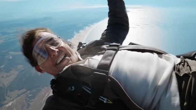 tom cruise in free fall video