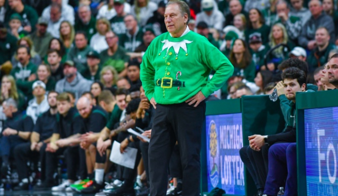 Michigan State's Tom Izzo Rocks Sublime Ugly Christmas Sweater